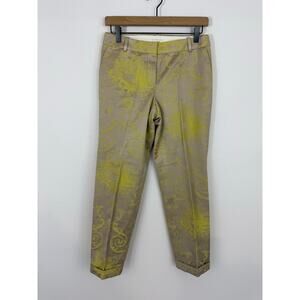 J.Crew Café Capri Jacquard Pants Size 6 Cropped